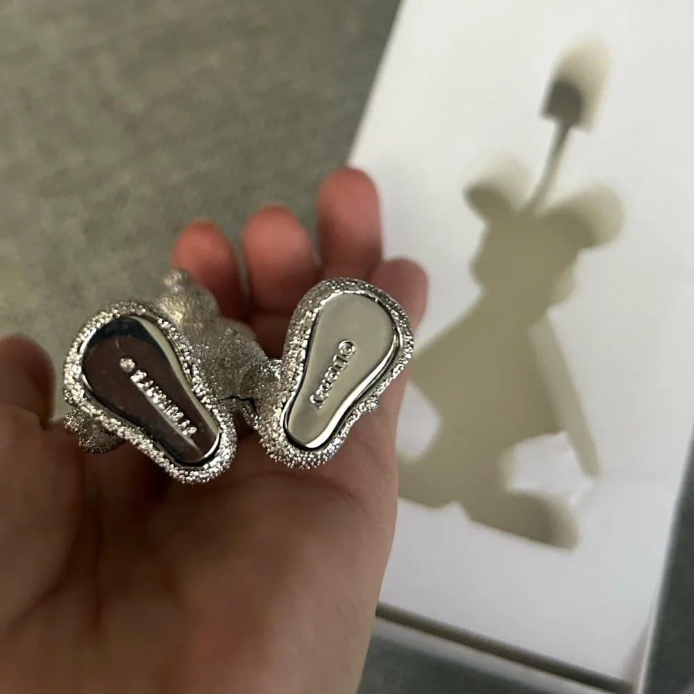 Disney X Baublebar 3D  Mickey Mouse  Metallic Silver  Keychain Bag Charm